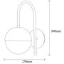 Opviq Karsor - 3301 Lámpara de pared Vintage